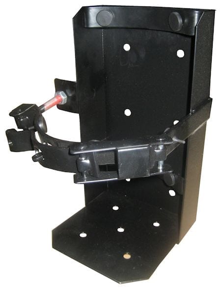Heavy Duty Vehicle Extinguisher Bracket 4.5kg-6kg 145mm-158mm Extinguisher Diameter Black