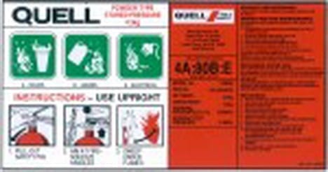 Label DCP ABE 4.5kg Q Genuine 4A:80B:E 290mm W x 150mm H