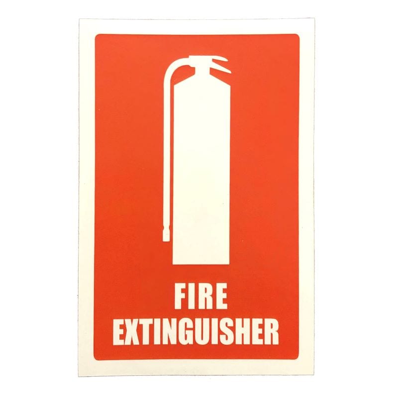 fire extinguisher location sticker