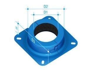 Fire Collar 40mm Retrofit Flanged