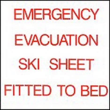 ID Disc Poly Evacuation Sheet 120mm W x 100mm H