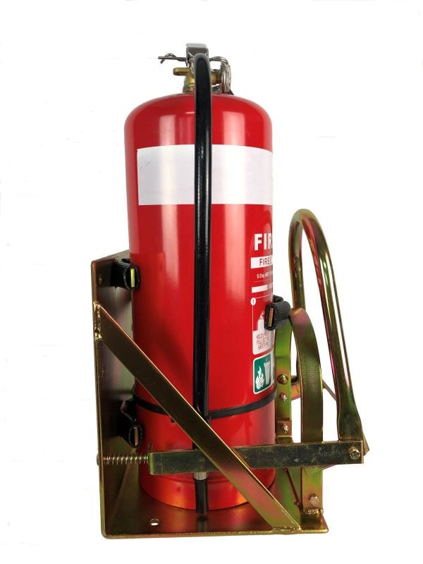 heavy duty over centre fire extinguisher vehicle bracket