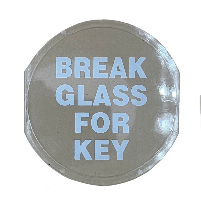 replacement break glass front pvc