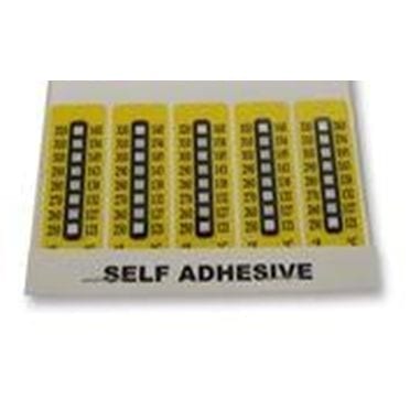 Stat-X Temp Indicator Sticker 121-160Deg Series C (10 Pack)