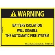 Stat-X Label 'AS5062 Battery Isolation'