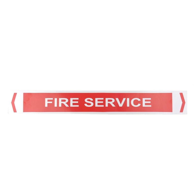 fire service pipe sticker