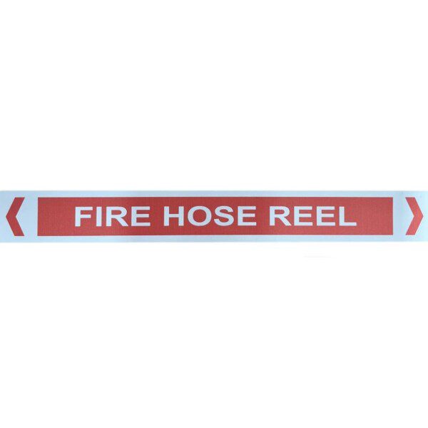 pipe marker fire hose reel label identification