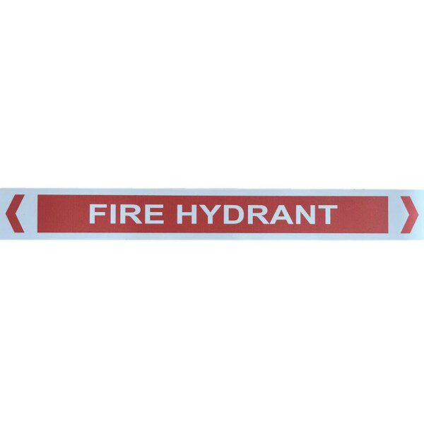Pipe Marker Fire Hydrant Self Adhesive label sticker
