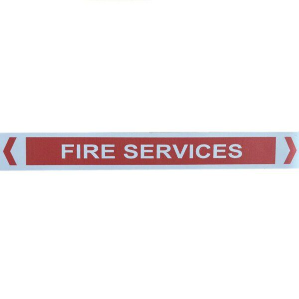 Pipe Marker Fire Services self adhesive