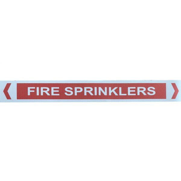 Pipe Marker Fire Sprinklers Label